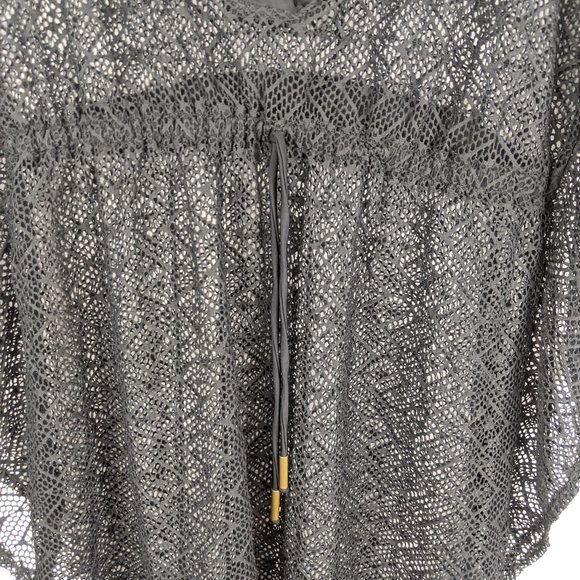 Ella Moss Isla Black Lace Swim Beach Cover Up S - Picture 3 of 10